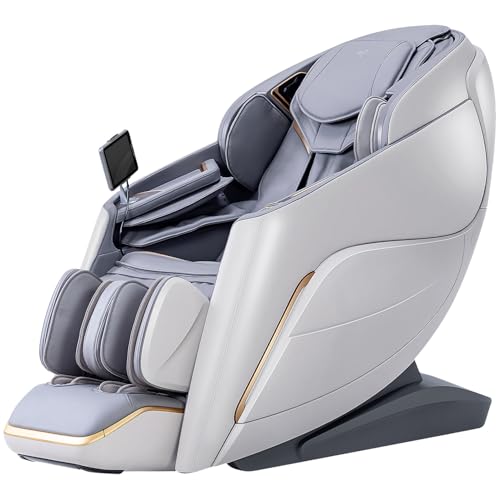Alfine A710 Pro 2025 4D Massage Chair iRest System, Full Body Zero Gravity Recliner with SL Track, Yoga Stretching, Health Detection, APP Control, and Electric Calfrest Extension (Beige)