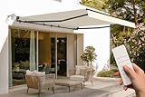 - Store banne semi-coffre : mécanisme protégé et durable - Toile beige haute qualité 320g/m² - Protection du soleil UV50+ - Facile à ouvrir et à fermer