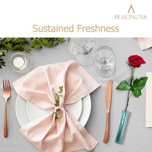 beadnova floral water tubes 28 inch plastic water tubes for floral flower vials with caps for flower arrangement decoration green 20 pcs