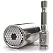 Produktbild Brandson - Premium Universal Schlüssel - Universal Steckschlüssel Multifunktions Nuss Bit Adapter - Powergrip Universalschlüssel - Universalnuss Reparatur Handwerkzeug 7-19mm mit Adapter