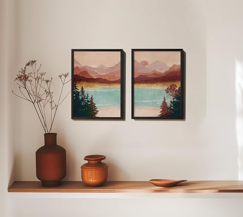 QUOTE - UNQUOTE ART Modern Abstract Art - set of 2 - Paintings fo...