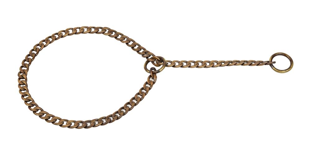 Kennel C33 - Bronze Flat Choke Chain Thin - Antic (B09QS1SK5D) Amazon Price History, Amazon Price Tracker