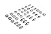 Fox Run 3620 Mini Tartlet Set, Tin Plated Steel, 36-Piece