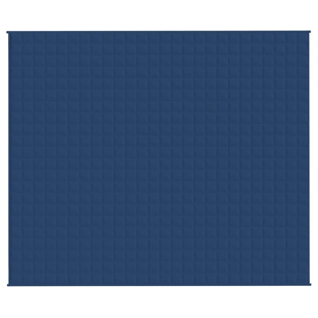 Coperta pesante, 220 x 260 cm, blu, 15 kg, leggera, traspirante, per il sonno, per il sonno profondo, in tessuto