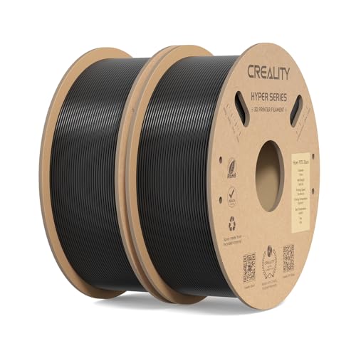 Creality Hyper PETG Filament Black 2kg, High Speed 30-600mm/s 3D Printer Filament PETG, No Stringing Good Layer Adhesion Fit Various 3D Printers