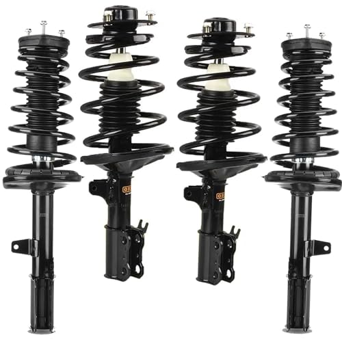 OREDY Front & Rear Complete Struts for 1997-2001 Toyota Camry 1999-2003 Toyota Solara 2.2L 2.4LShock Absorber Replacements with Coil Springs 171679 171678 171681 171680