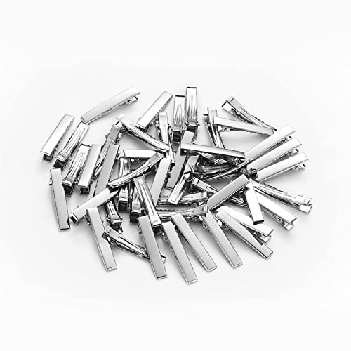 Image of NEOBABY Plain Alligator Metal Hair Clips | Crocodile Clips Styling Sectioning Hair Duck Teeth Hair pins | Curl Clips Barrettes | Craft DIY Accessories for Girls and Women's