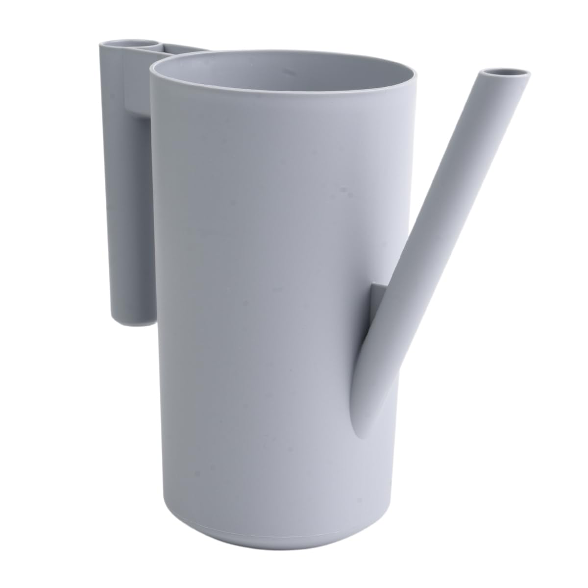 B2C Plastic Plant Watering Can Jug Indoor 2L for houseplant Lightweight Matt Finish Modern Long Spout Large handle (Light Grey)