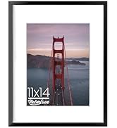 Heimlove 11x14 Inch Metal Picture Frame, Black Aluminum Photo Frames, 8x10 with Mat or 11x14 With...