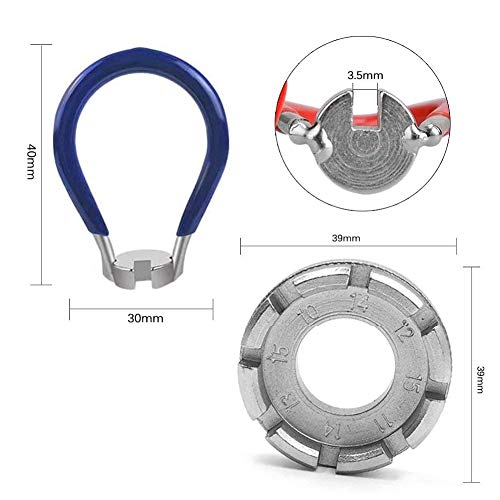 image for Holoras Bicycle Spoke Wrench Tool, 2pcs Pocket Bicycle Spoke Wrench Se