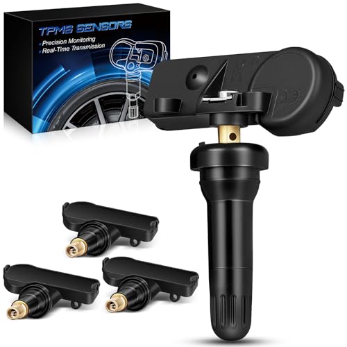 YZHIDIANF 433MHz Pre-Programed TPMS Sensor for:-RAM 1500 2019-2026 for:-Dodge RAM 1500 2019-2026 Tire Pressure Monitoring System Sensors Replace OE# 68293199AA (Set of 4)