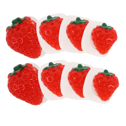 FOMIYES 8pcs Fruit Silicone Toe Dividers for Women Gel Toe Separators for Pedicure Pinky Toe Protectors Soft and Comfortable Nail Care Tools Reusable Toe Spacers Set