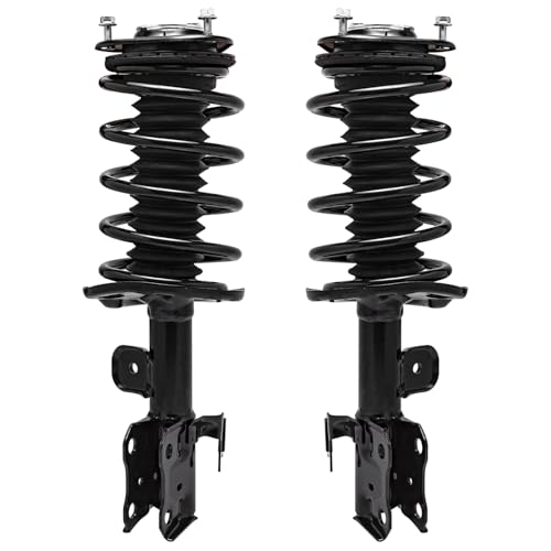 Image of Detroit Axle - Struts Shocks Kit for Toyota 2010-2015 Prius, Front Struts w /Coil Spring Sway Bar Links Rear Shock Absorbers 2011 2012 2013 2014 Replacement Suspension