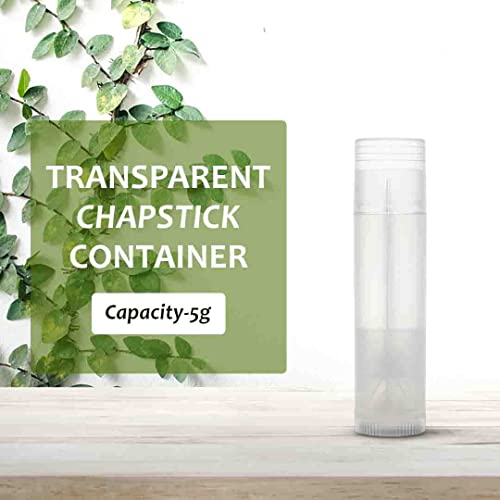 Image of nsb herbals Thermoplastic Polyurethane 5 Gm Empty Clear /Transparent Empty Chapstick /Lip Stick Tube Container for Lip Balm, Lipstick, Cosmetic and Makeup Use (Pack of 3), ?1.6 x 1.6 x 6.5 cm