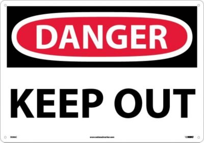 Panneau OSHA en aluminium durable pour une signalisation de sécurité claire 50,8x35,6 cm