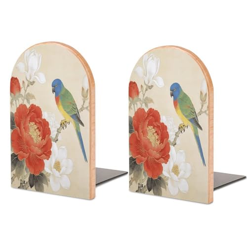 Sujetalibros bonito y moderno de madera para regalar 2