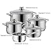 WMF Diadem Plus - Batería de cocina de 5 piezas de acero...