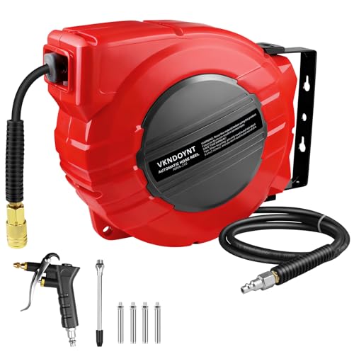 Vkndoynt Retractable Air Hose Reel (1/4 IN x 50 FT)