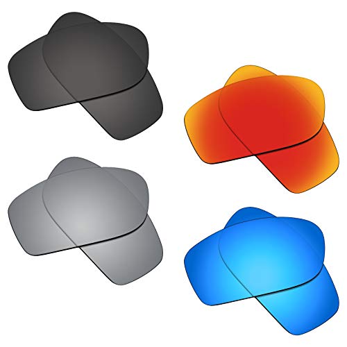 4 Pair Polarized Replacement Lenses for Oakley Fives Squared Sunglasses, Multicoloured, One Size