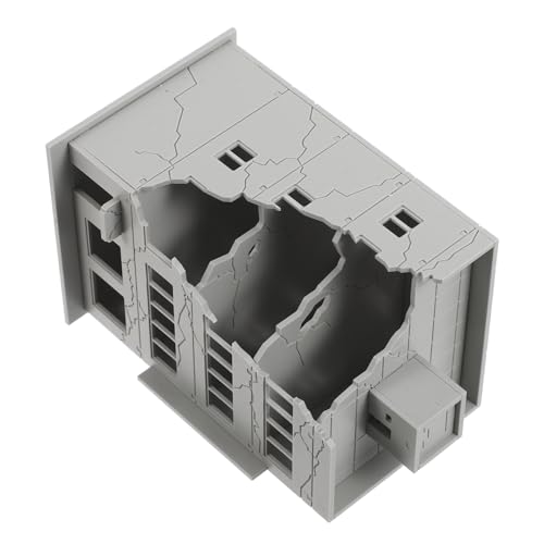 Maquette bâtiment abandonné 1:144 pour tables de sable DIY réalistes