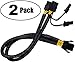 TeamProfitcom PCI-e 6 Pin to Dual PCIe 8 Pin (6+2) Graphics Card PCI Express Power Adapter GPU VGA Y-Splitter Extension Cable Mining Video Card Sleeved Power Cable 9 inches (2 Pack)