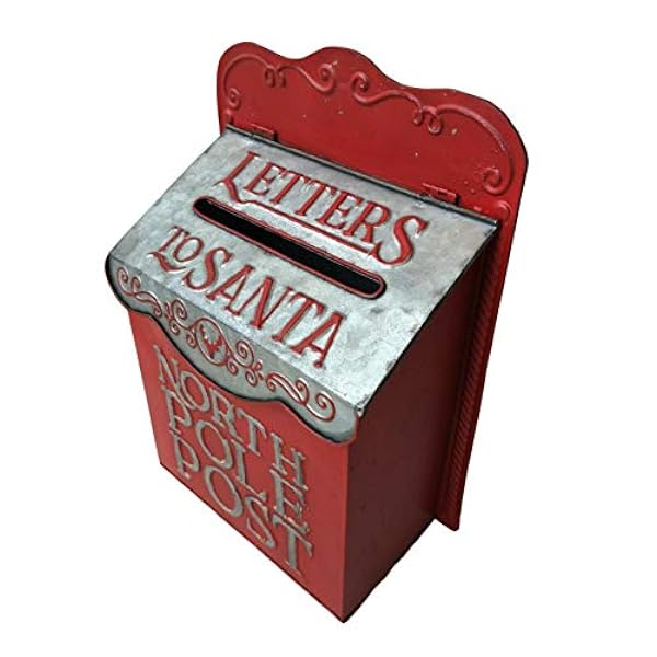All Chic Buzón de Navidad para Colgar en la Pared, buzón de Papá Noel para Exteriores, decoración de Navidad, buzones de Pared para decoración de Pared