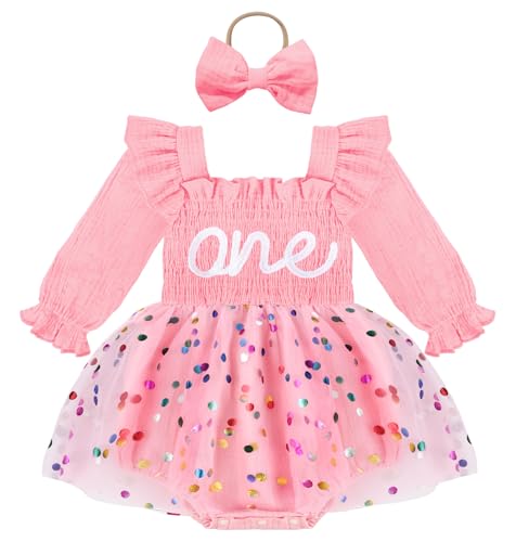 HONGTEYA Baby Girl 1st Birthday Outfit First Birthday Gifts 