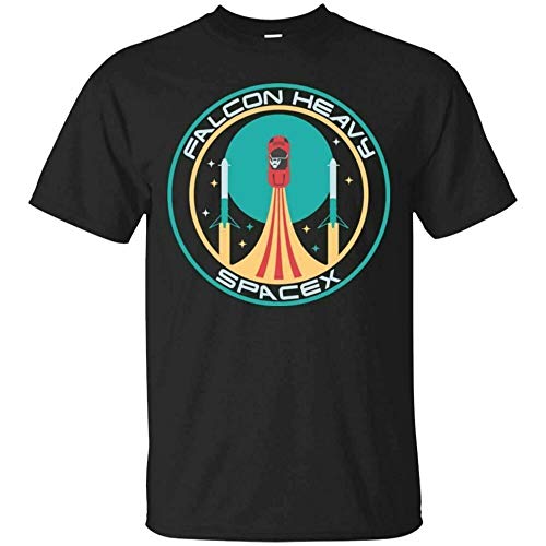 Heavy Falcon Space X Patch T-Shirt Elon Musk