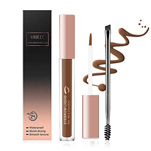 Gel per Sopracciglia lunga Durata Resistente All'acqua Tatuaggio liquido Mascara Colorante per Sopracciglia Doppio fine Pen Eye Makeup