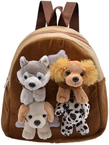 plush dog backpack