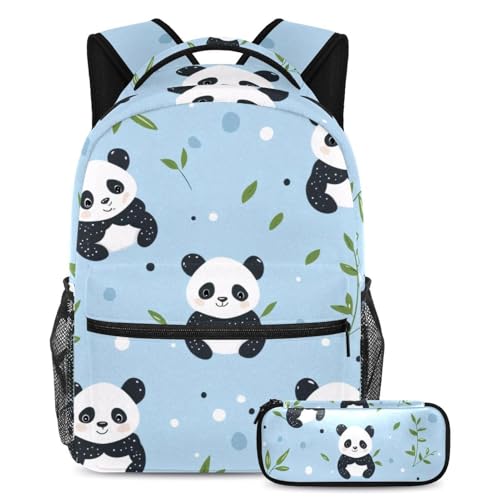 Sac à dos pour les voyages et la scolarité avec motif panda mignon