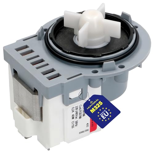 Bomba Desague Lavadora con el Código M325 para Askoll 40W 220/240V 50HZ 0.2A para Samsung para Whirlpool para Bauknecht para Indesit - MADE IN EU - Garantía de 10 Años - MONTERAL