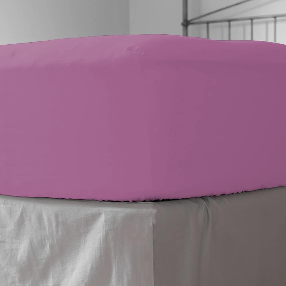 Imperial Rooms Brushed Microfibre Fitted Sheets Double 25 CM Easy Care Soft Breathable Fade Resistant Bed Sheets (Purple) - Image 5