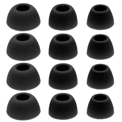 VGOL 6 Paires Écouteurs en Silicone 4mm Compatible avec Samsung Galaxy Buds 2 Pro (SM-R510) Écouteurs de Remplacement Petits/Moyens/Grands 3 Tailles, Noir