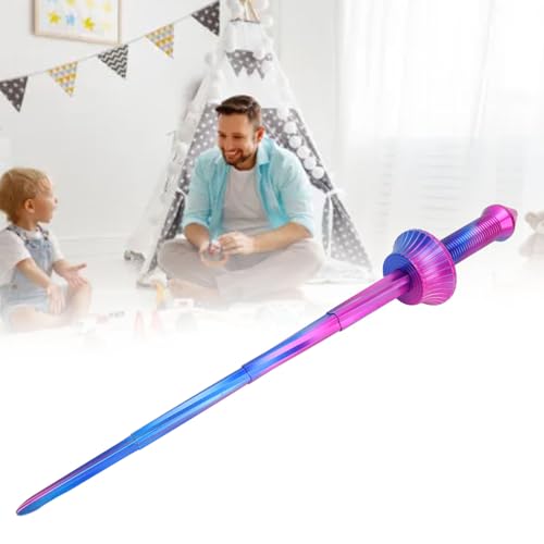 Pongnas Portable Spiral Retractable Telescopic Sword, 3D Printing, Lightweight, Fun to Play, Space Saving Retractable Sword Toy for Stress Relief (Gradient)