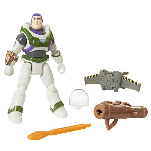 Mattel Disney Pixar Lightyear Mission Equipped Buzz Lightyear Action Figure 5 Inch with Je