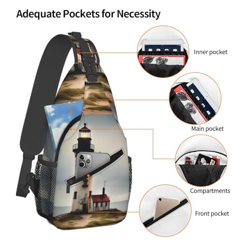 Bolso bandolera de viaje estilo Old Lighthouse miniatura 4