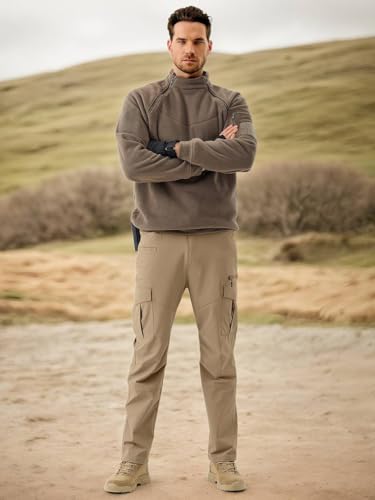 Image of TOPLOT Men's Cargo Pant | Straight Fit Design | Multiple Utility Pockets for Storage | Durable Construction with Comfortable Wear | Functional Everyday Style | Perfect for Casual & Outdoor (5216)