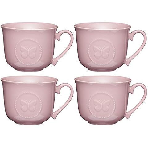 KitchenCraft Butterfly Ceramic Breakfast Cups Set Cover