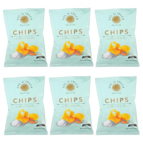 Sal de Ibiza Fleur de Sel Potato Chips – 1.6 oz Bags (6-Pack)