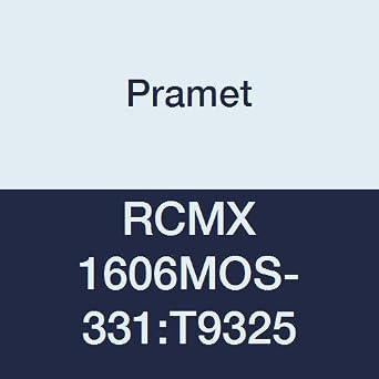 RCMX 1606MOS-331T9325 Carbide Steel P15 Indexable Turning Insert, Negative, Semi Roughing-Heavy Roughing, 0.630" Round, CVD, Black Pack of 10