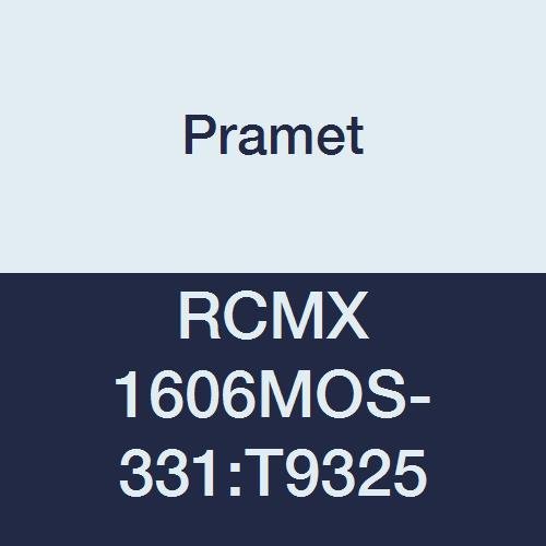 RCMX 1606MOS-331:T9325 Carbide Steel (P15) Indexable Turning Insert, Negative, Semi Roughing-Heavy Roughing, 0.630" Round, CVD, Black (Pack of 10)