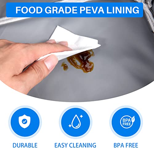 Slticase Lunch Box For Men Women Adults, Insulated Small Lunch Bag For Office Work Travel Picnic- Reusable Portable Soft Lunchbox For Men Women Adult Black #TOP5