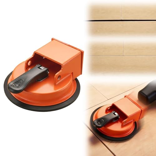 Floor Gap Fixer Tool, 2026 Upgraded Heavy Duty Floor Gap Fixer Suction Cup Tool, Adjustable Height Setter &amp; Countertop Leveling Tools for Vinyl, Wood, Laminate Floors (Orange)