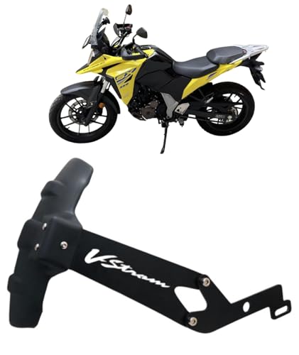 Image of Vstrom SX-250 Heavy Duty Motorcycle Rear Mudflap Guard, Black, Reflective Tyre Hugger |Splash Guard Suitable for Vstrom SX-250.