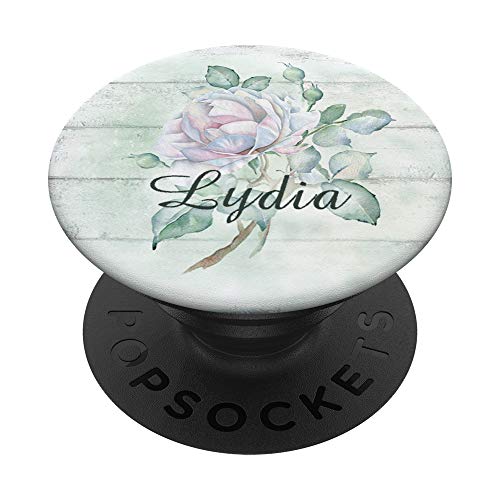 Regalo personalizado del accesorio del teléfono con el nombre de las niñas Lydia PopSockets PopGrip Intercambiable