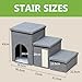 PJDDP Dog Stairs with Storage, Foldable Pet Ladder,Pet Storage Stepper,3 in 1 Non Slip Dog Ramp with Toy Storage Boxes,Detachable Portable Pet Stairs for High Bed Sofa & Window Perch
