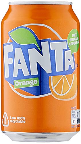 European Fanta Orange Soda Case Of Cans 24 X 330 Ml #TOP2