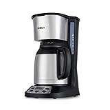 Salton FC1667TH Jumbo Java Coffee Maker, 14'x8'x10.9', Stainless Steel Accents, Black