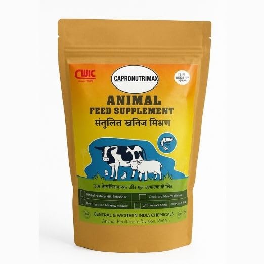 CWIC CAPRONUTRIMAX Fully Metho-Chelated Goat Mineral Mixture for Goat & Sheep| Amino Acid Chelated | Animal Feed Supplement | Vitamins A D3 E | Growth, Milk & Overall Health Support - 2kg-image-18